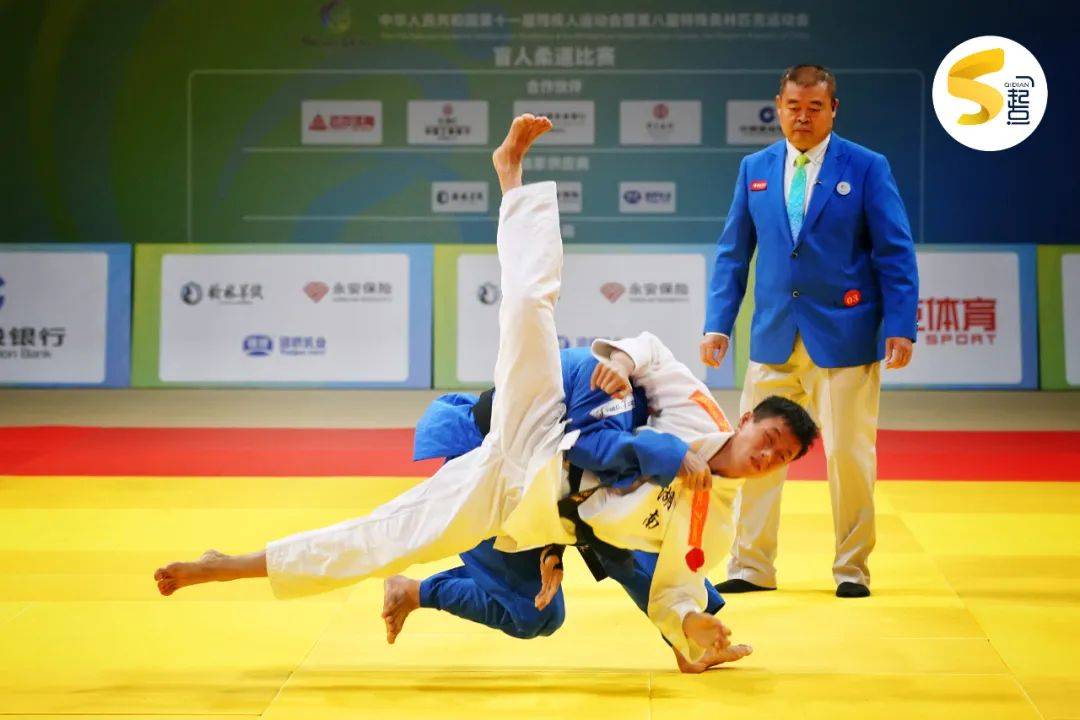 全国第十一届残运会暨第八届特奥会盲人柔道比赛今天(10月23日)在西安