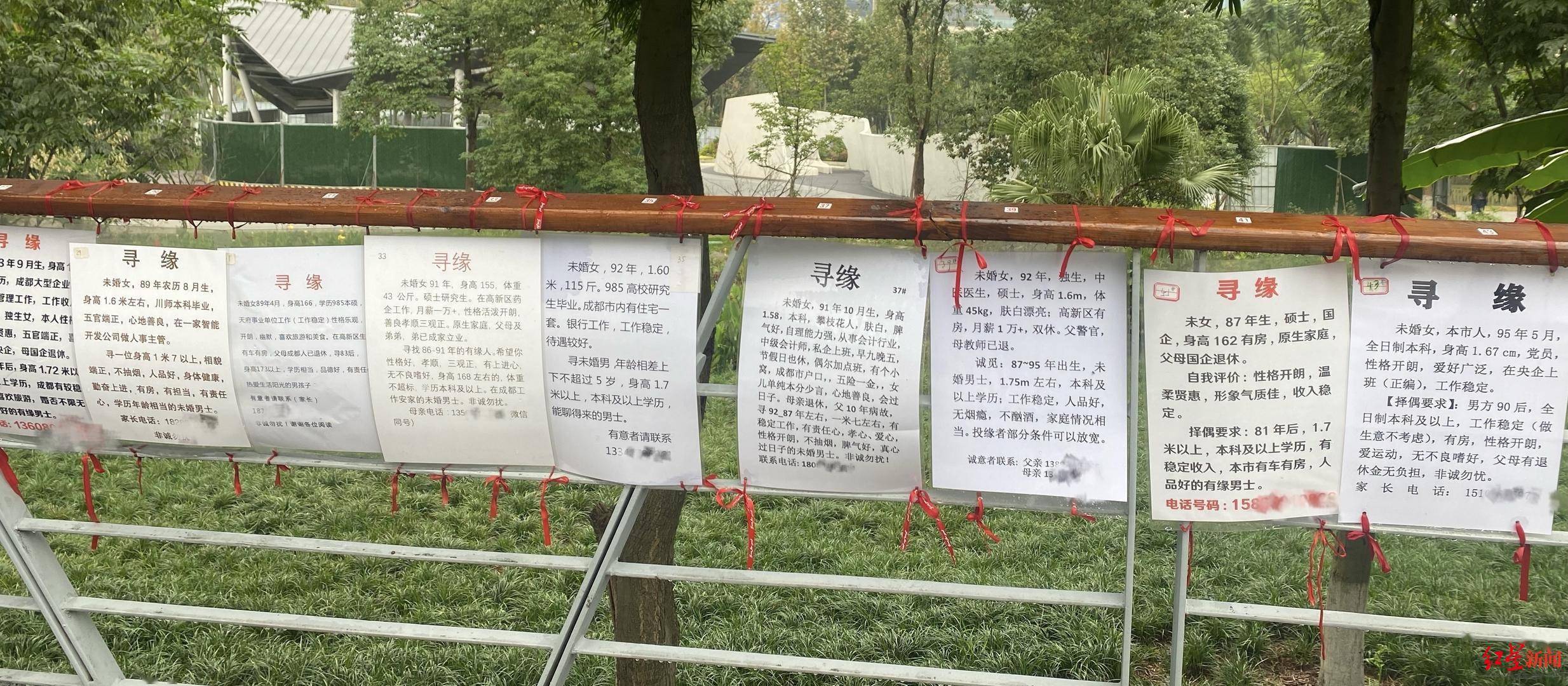 人民公園相親角關閉天府二街相親角火了記者實探掛資料要登記有家長瞞