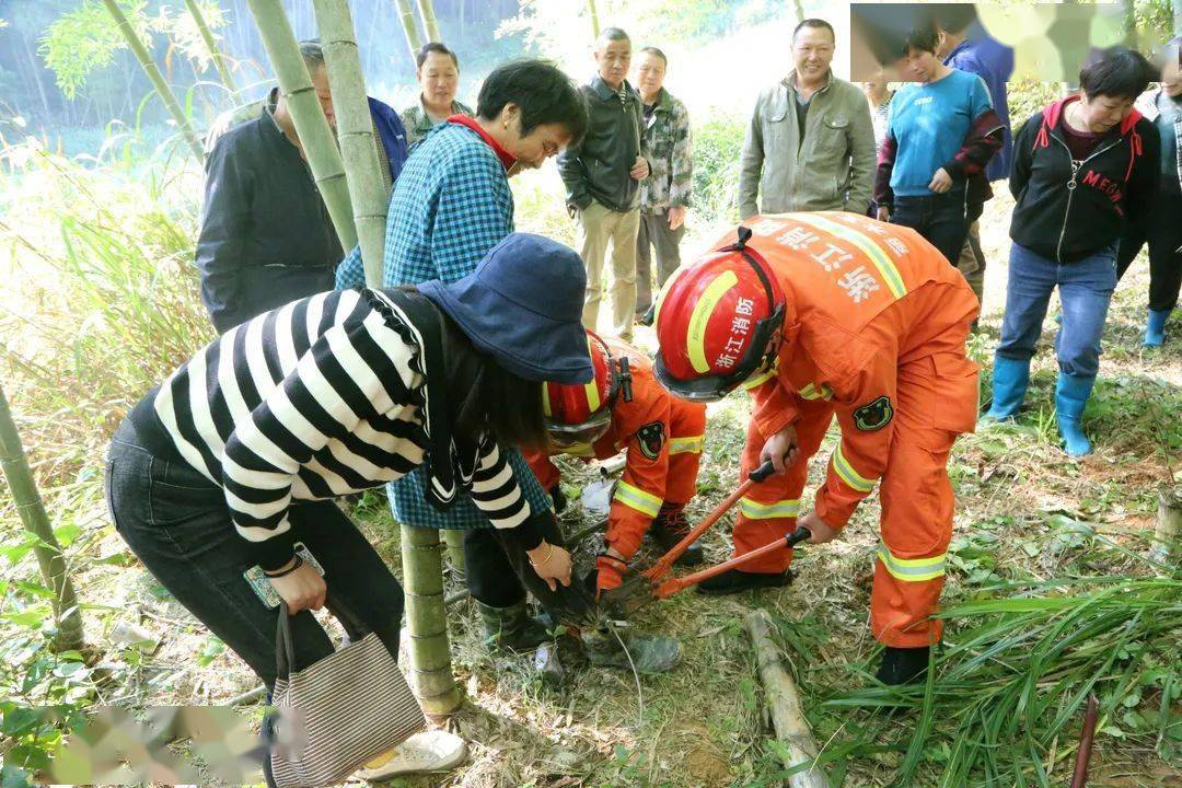 野豬套套住遂昌縣消防救援大隊接到報警稱10月25日上午9時30分左右將