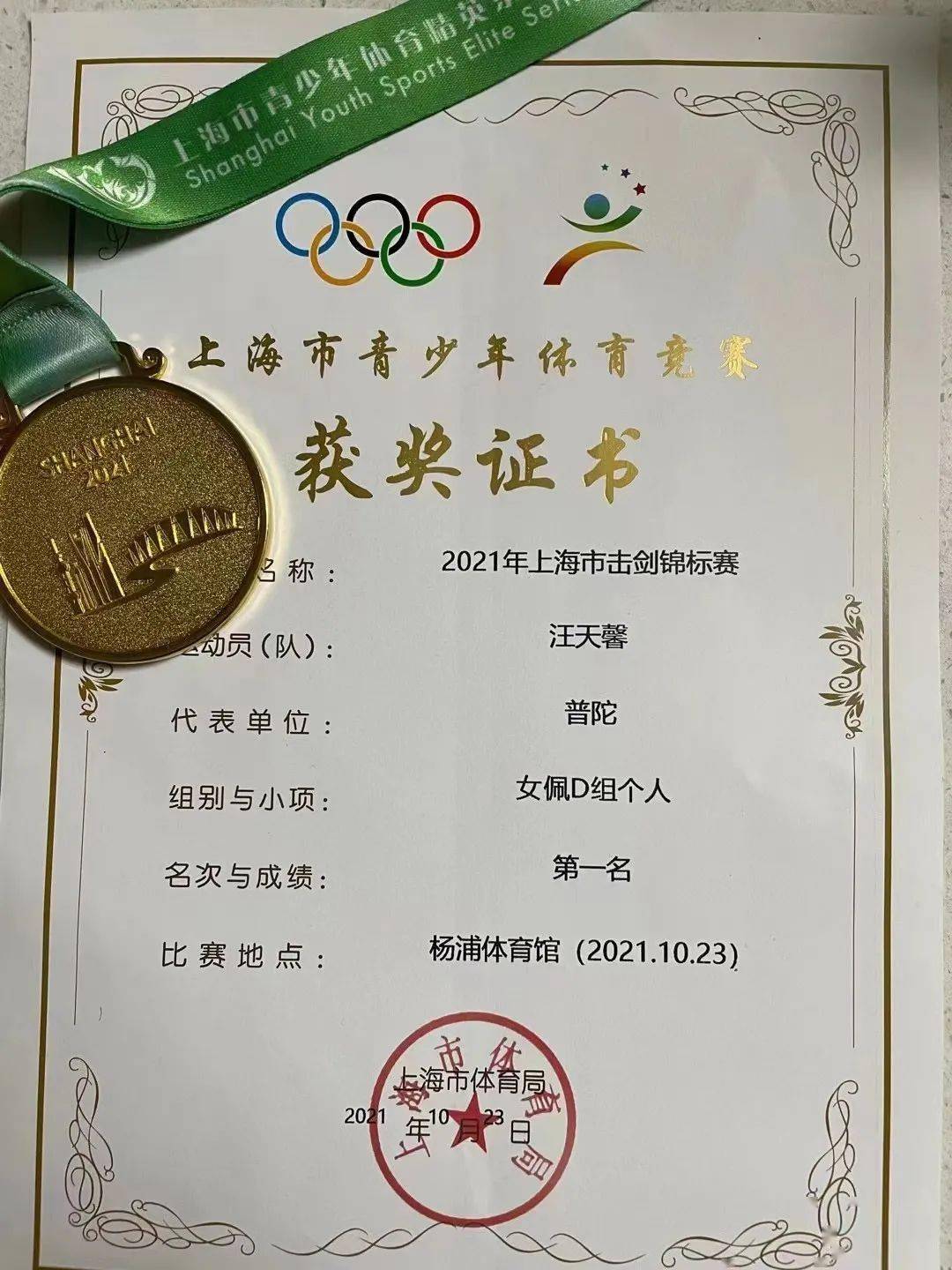 喜报我校击剑队在市击剑锦标赛中获得佳绩