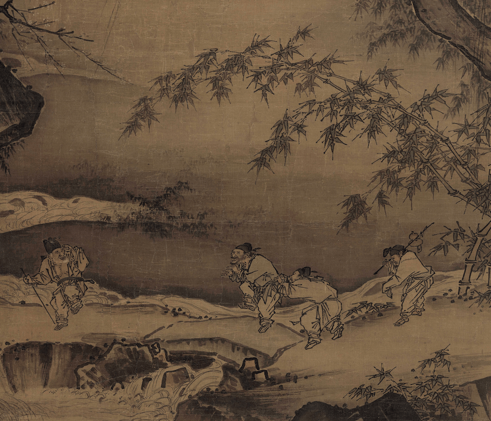 马远《踏歌图》作品分析_画面