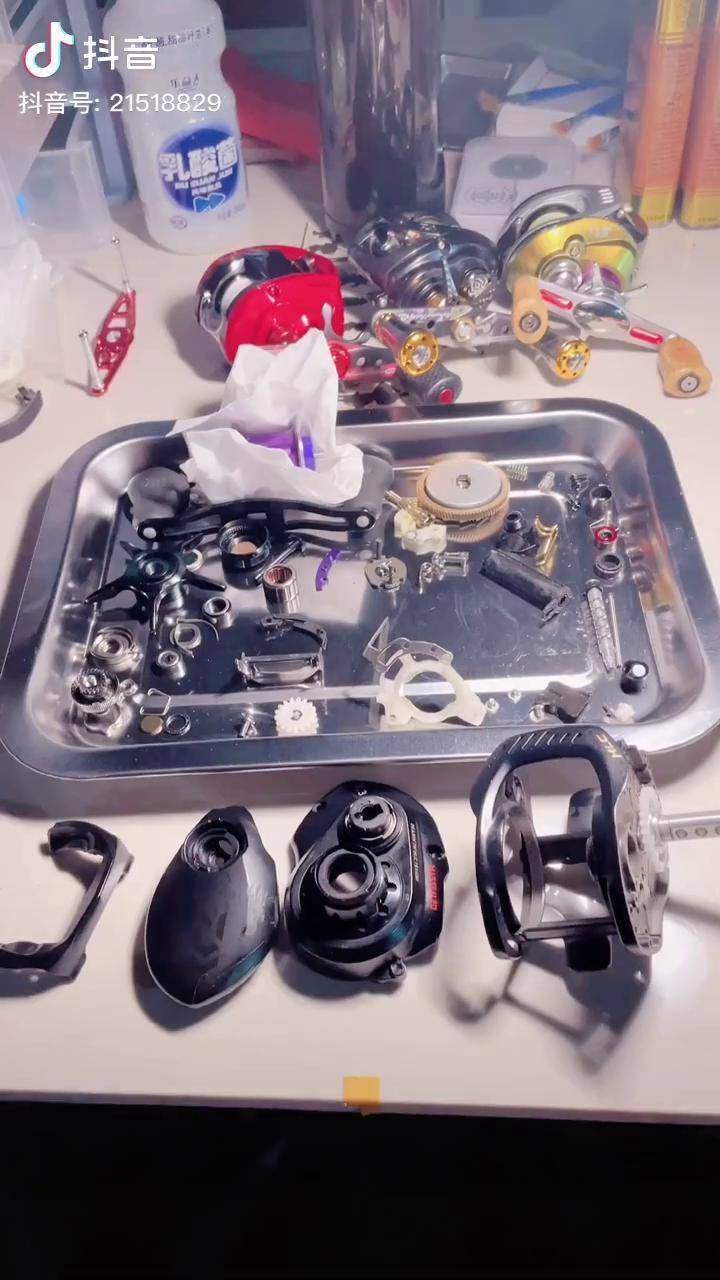 子龙1514 hlc 黑/白路亚 水滴轮改色 男人的玩具