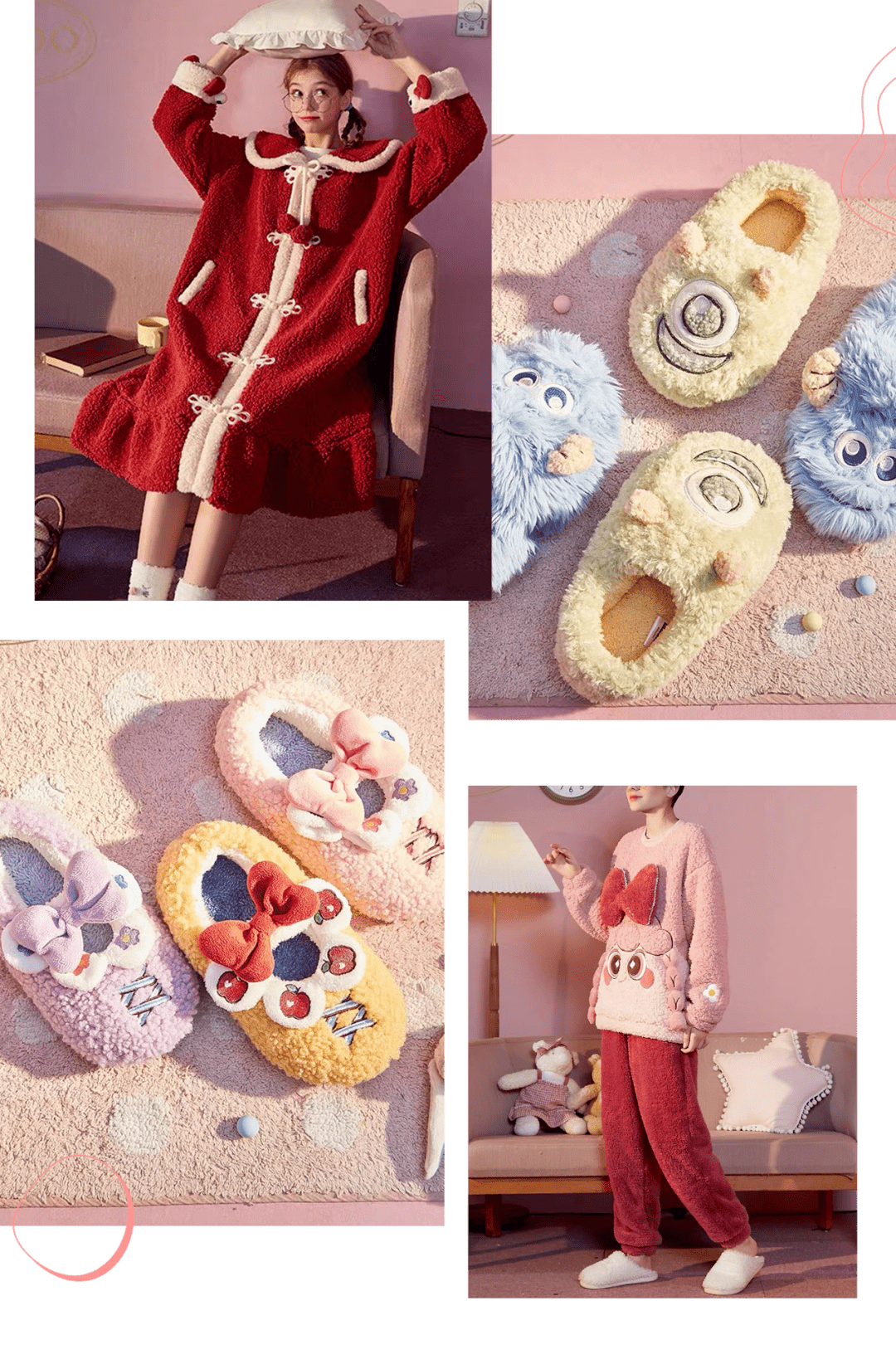 姐妹 毛绒绒家居服来啦！秋冬必备的好看保暖！