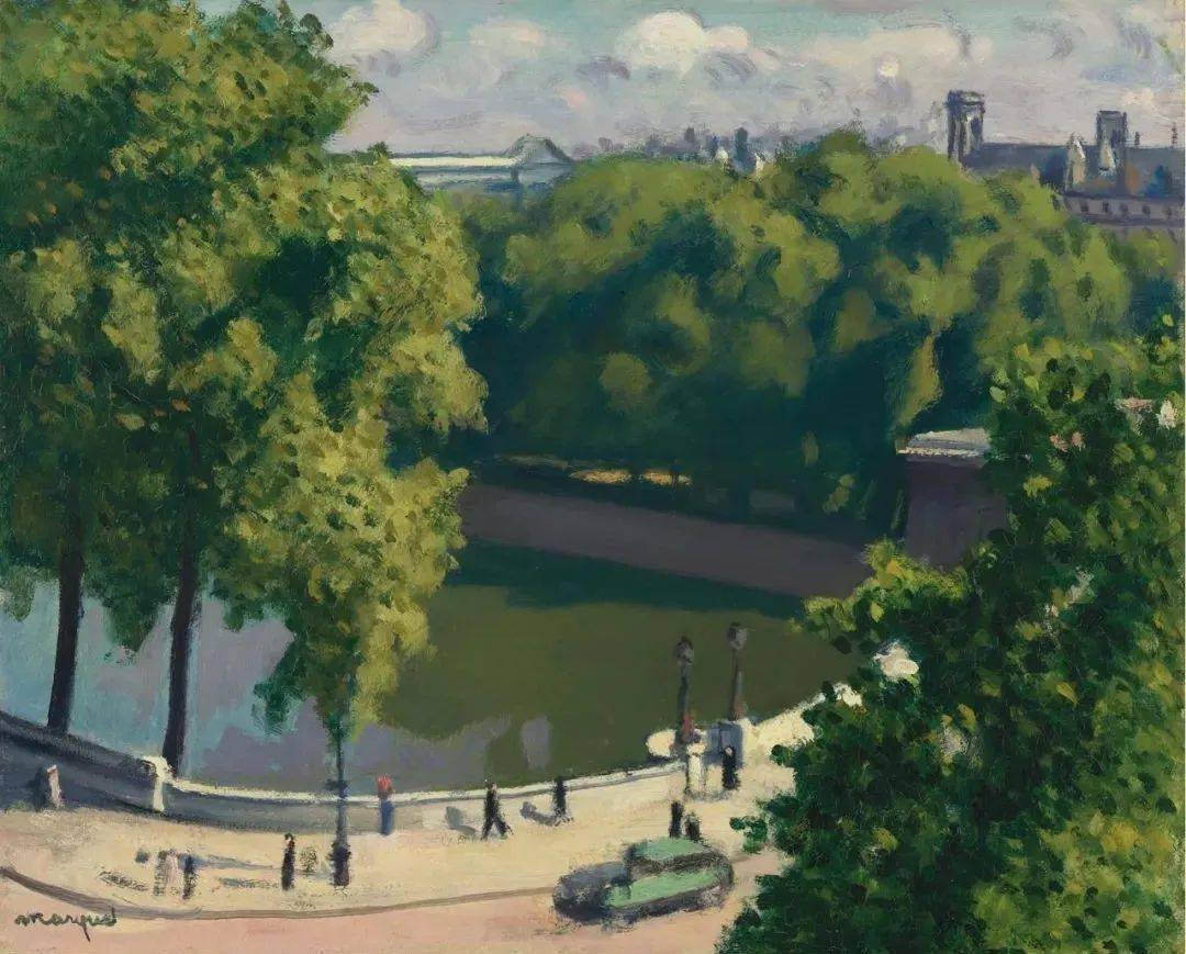 法国艺术家阿尔贝马尔凯怀乡的单纯的自然主义油画作品欣赏