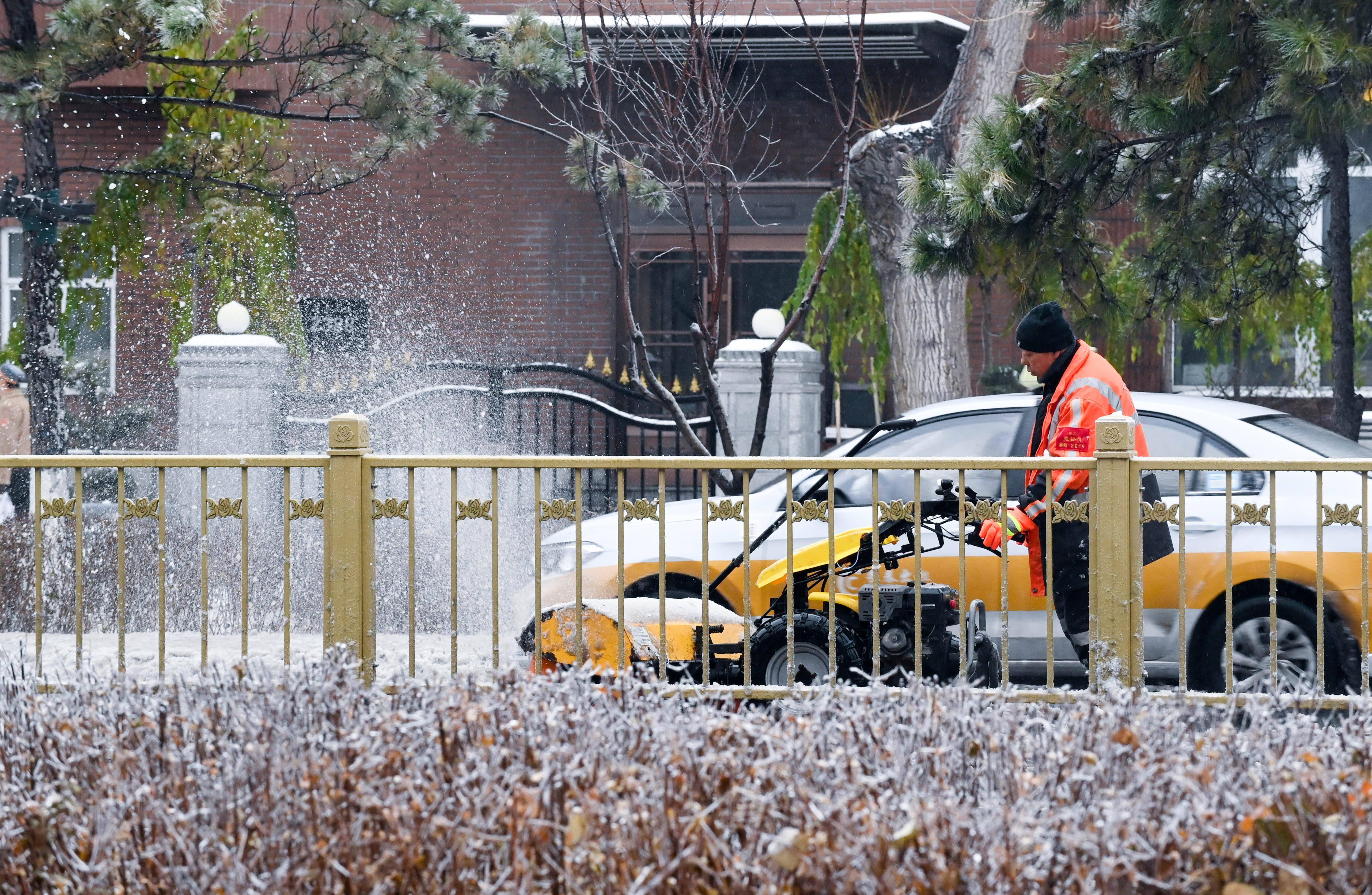 吉林省迎来雨雪冰冻天气