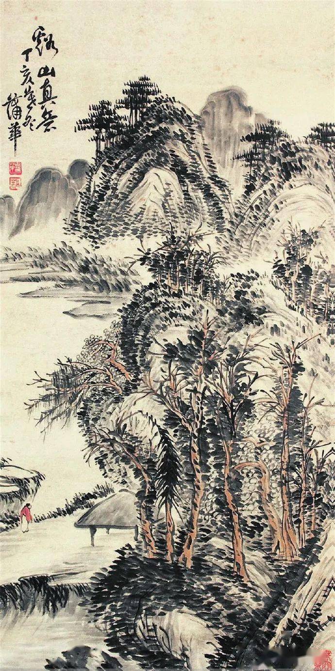 名品视界晚清画家蒲华的山水画欣赏一