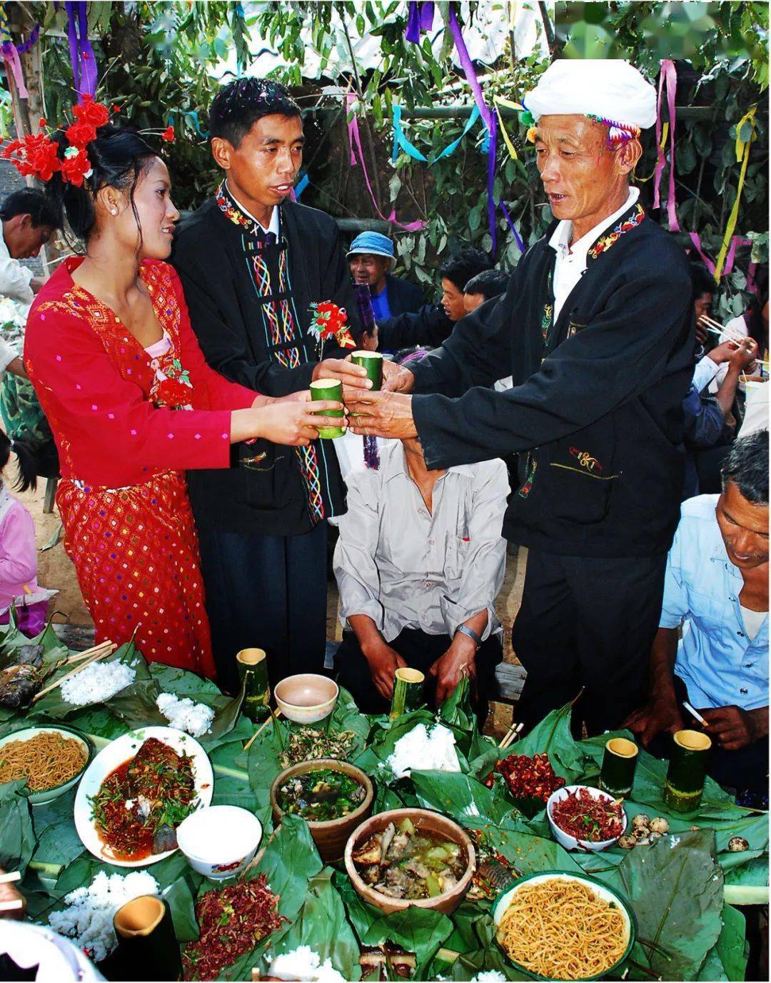 佤族结婚图片