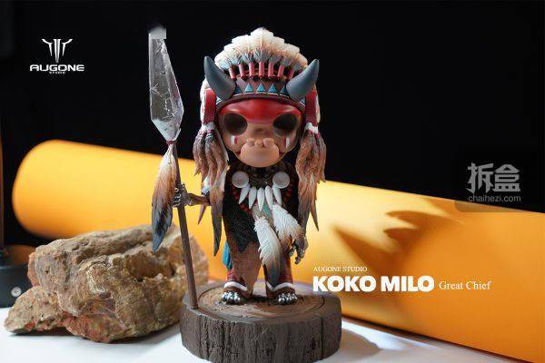 材质AUGONE STUDIO KOKO MILO 大酋长GREAT CHIEF潮玩摆件