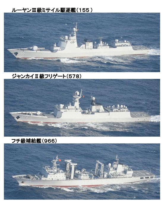 日本防卫省炒作：中国海军舰队穿过宫古海峡，日本自卫队舰机紧盯