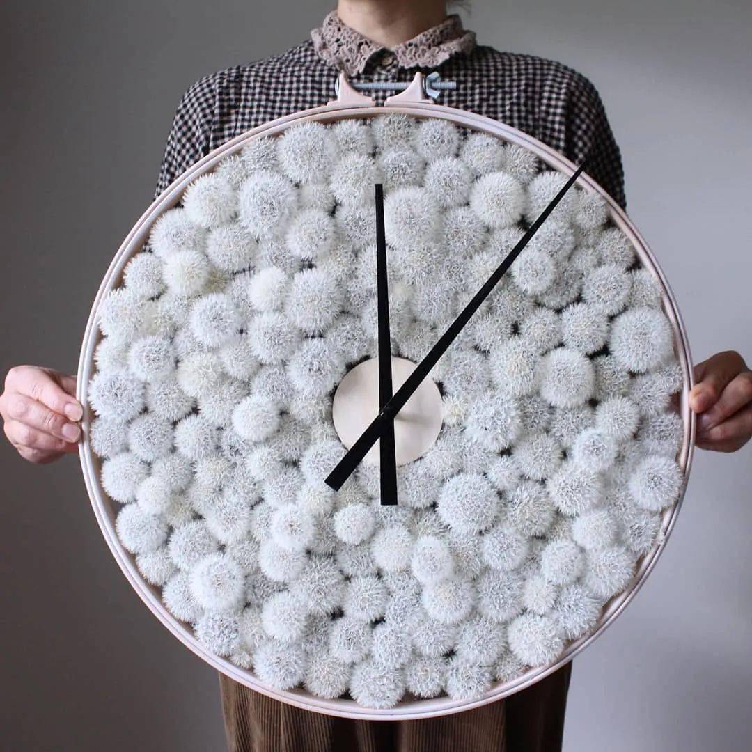 令人着迷的花花世界英国手工艺术家olgaprinku用花朵穿针引线