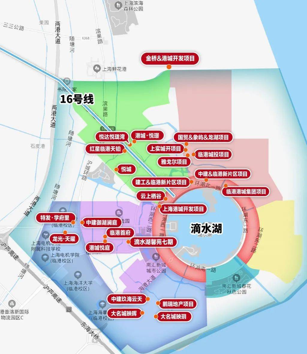 上海市临港新区地图图片
