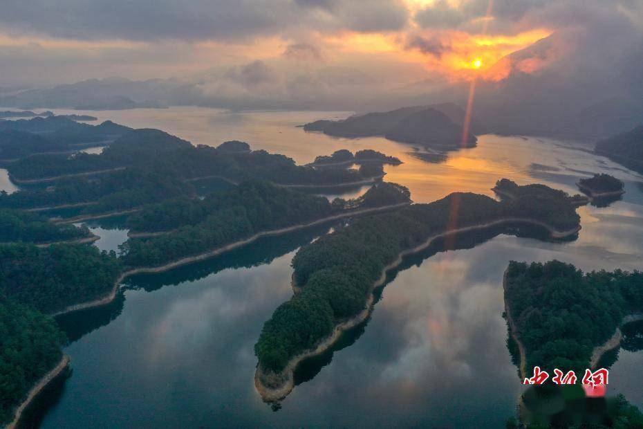 景色|航拍浙江淳安千岛湖初冬景色