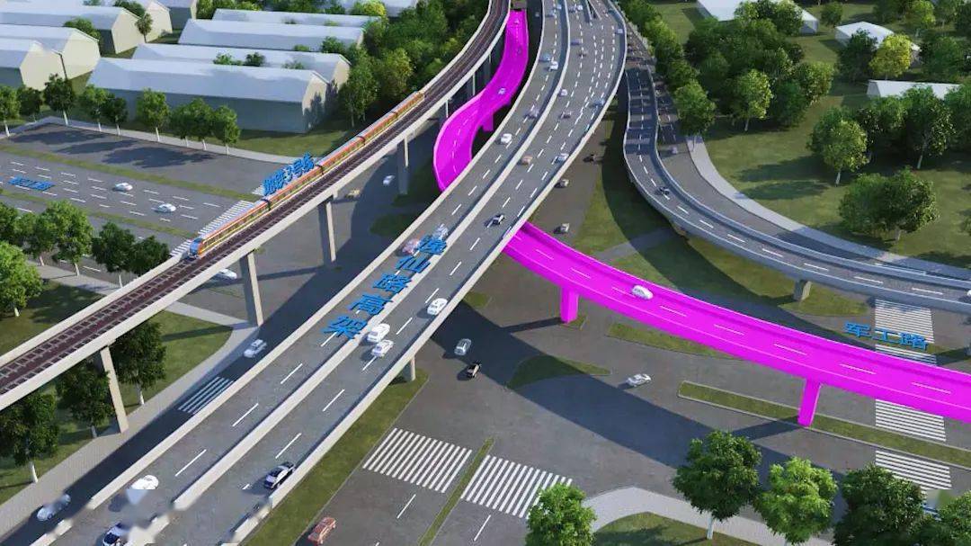宝山这里将新建一座立交桥设计方案效果图先睹为快