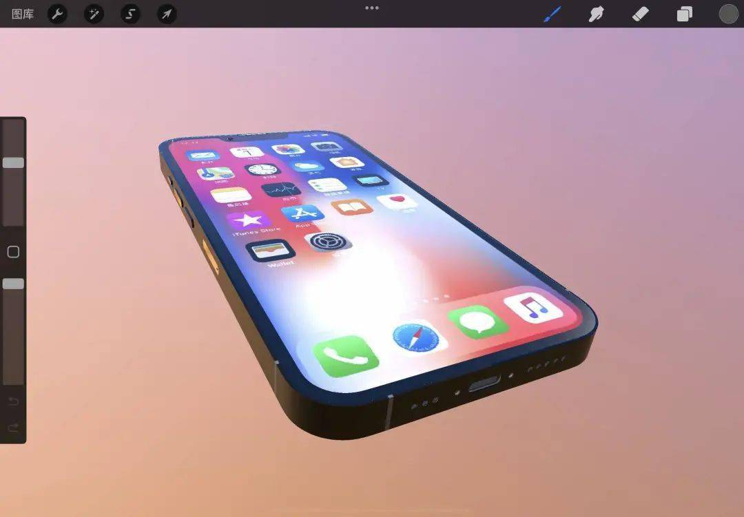 iPad 最佳绘图 App 更新了，我用它画了个 iPhone 13 Pro Max