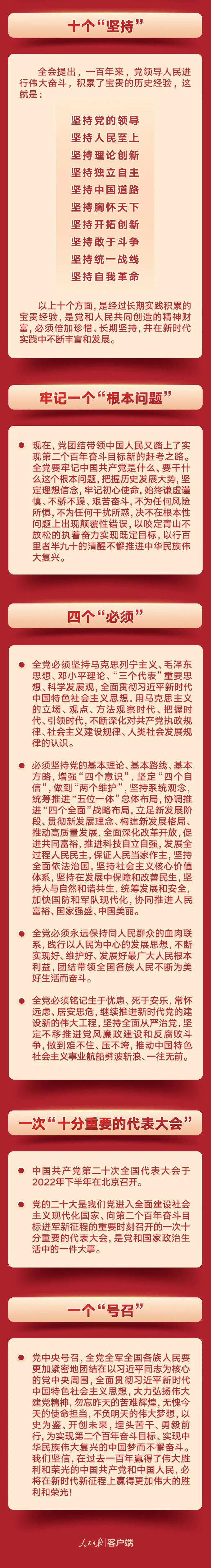 六中全会|8个数字，带你学习六中全会公报→