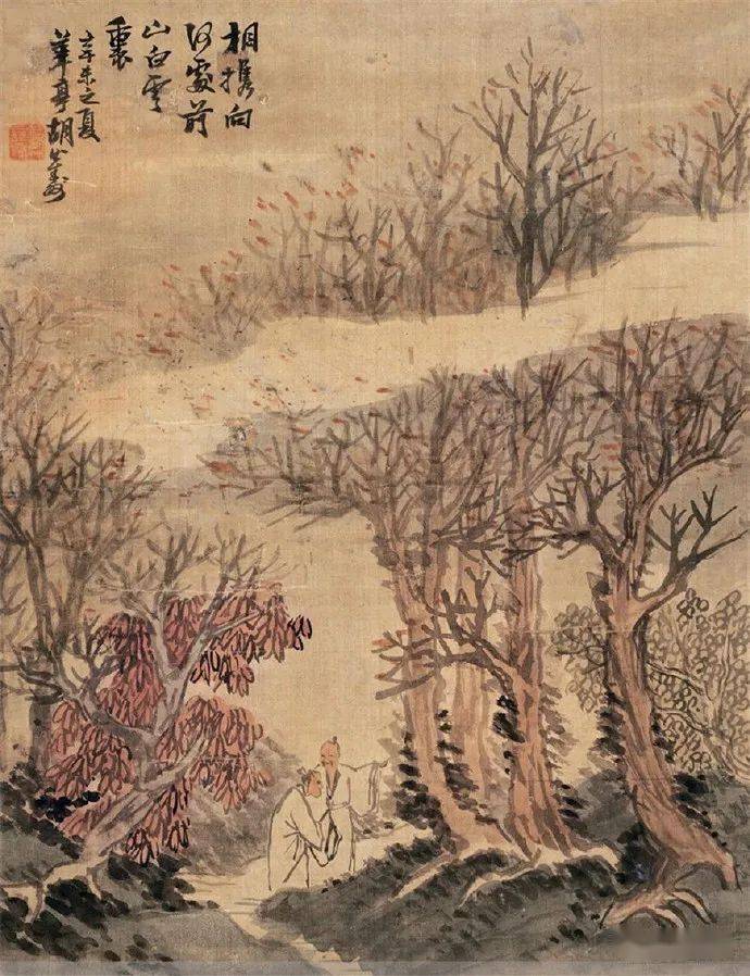 名品视界清代书画家胡公寿的山水画欣赏一