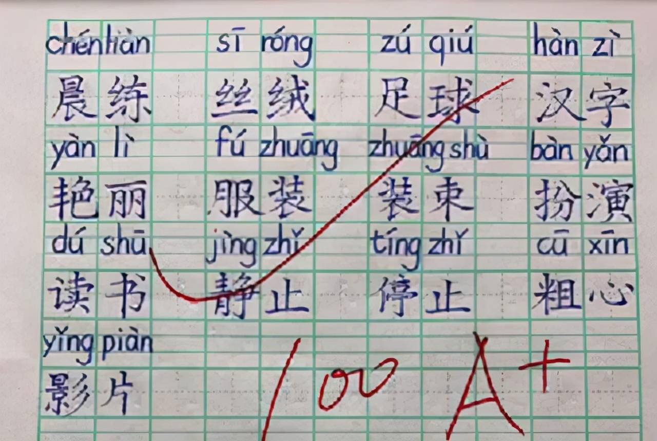 老师晒"满分作业",字迹整齐如印刷体,现在的孩子真厉害