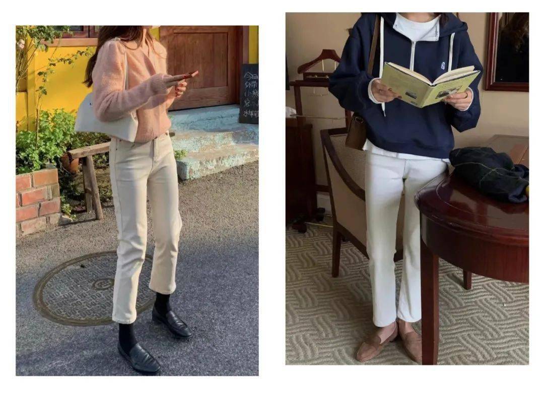 高领衫 长大衣+直筒裤=气质翻倍,这一套谁不说绝!