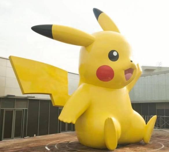 据上海松江发布官方信息称:这座雕像为全球唯一一座大型皮卡丘玻璃钢