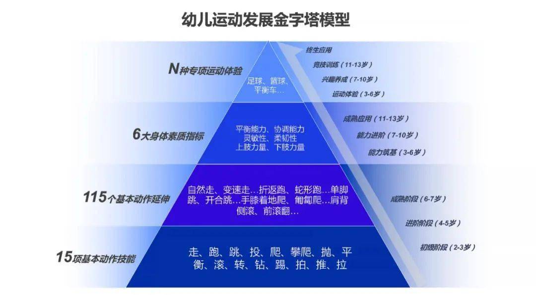 除非个体的多种基本运动技能都得到一定的发展,否则他们的动作技能