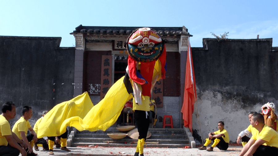 惠东这项非遗源于清朝,深受当地村民的喜爱_盖仔狮