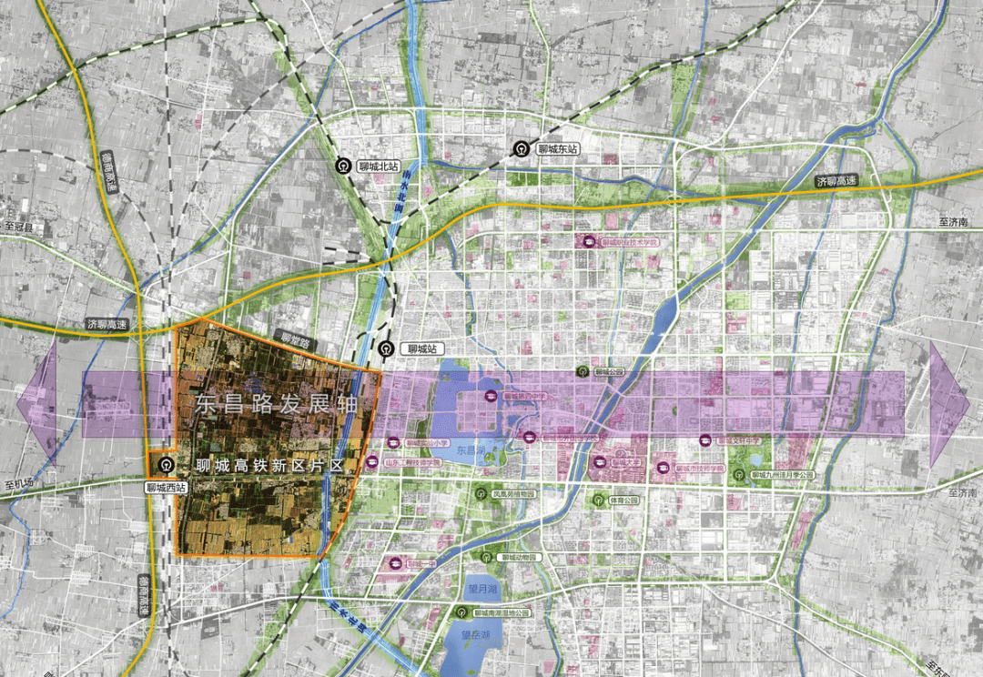 聊城高铁新区规划图图片