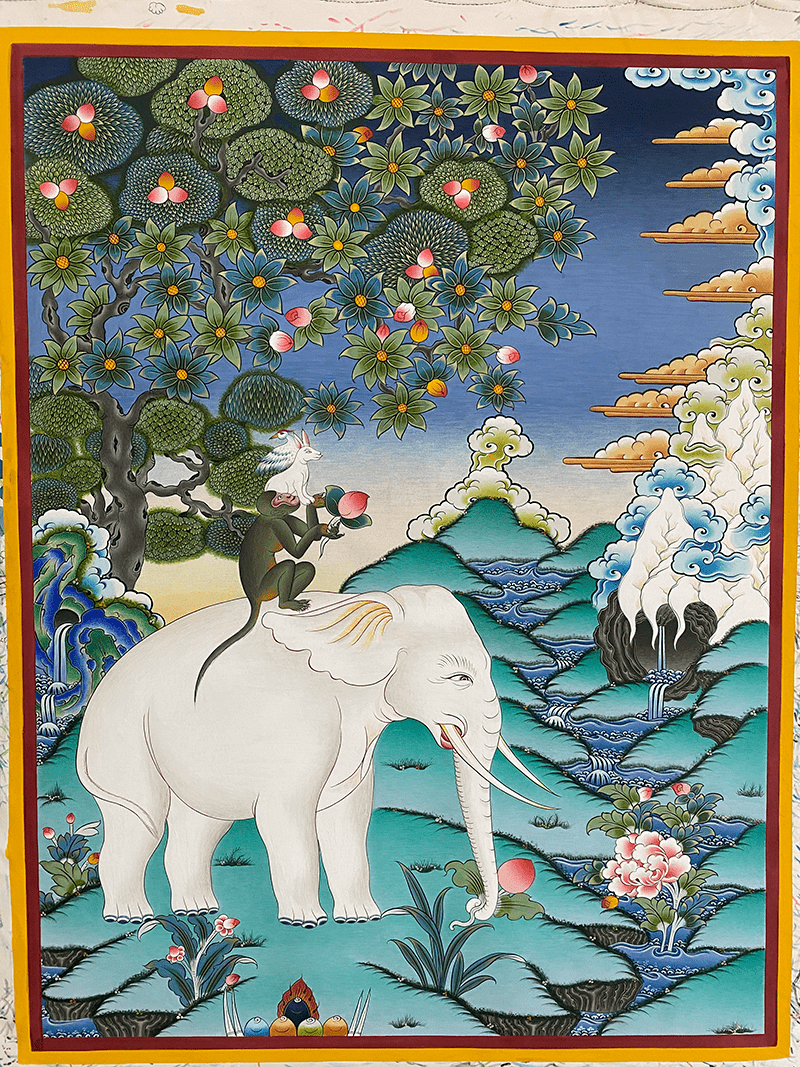 《吉祥四瑞》● 杨逢春在青海省"十四五"文化和旅游规划编制专题会上