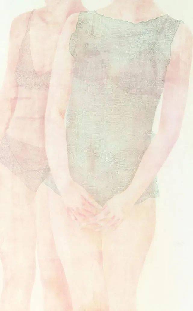 繁乱的线条和淡淡的色彩徐华翎工笔人物