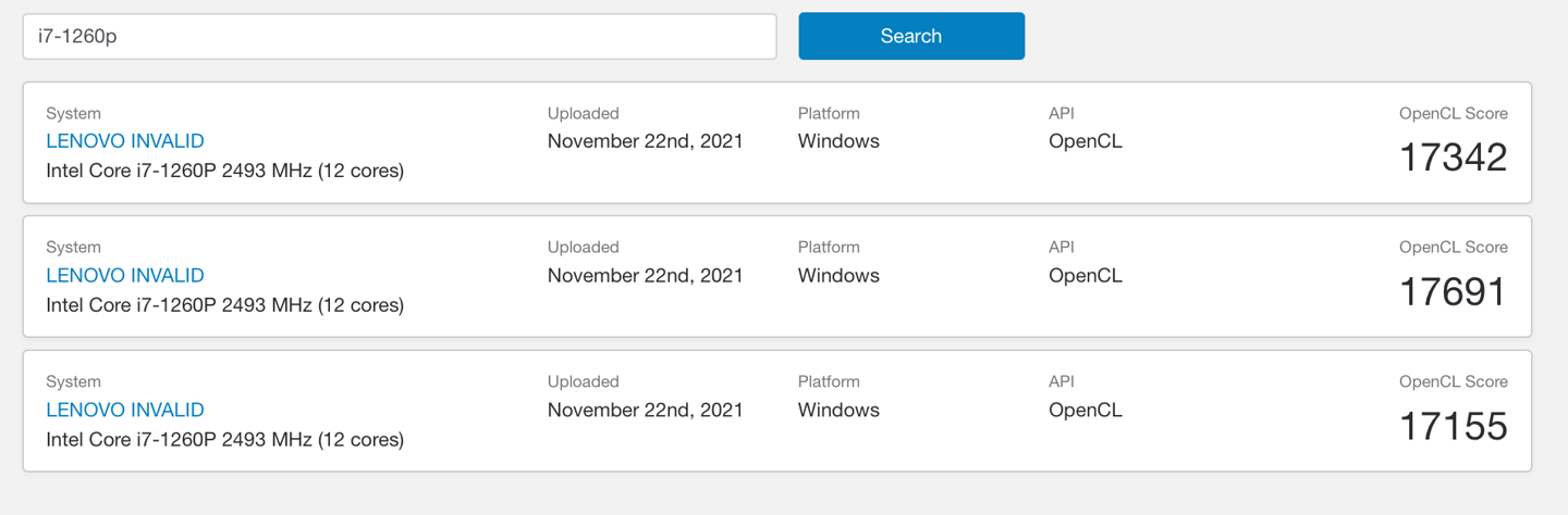 英特尔12代酷睿低压处理器仍采用 96EU Xe 核显