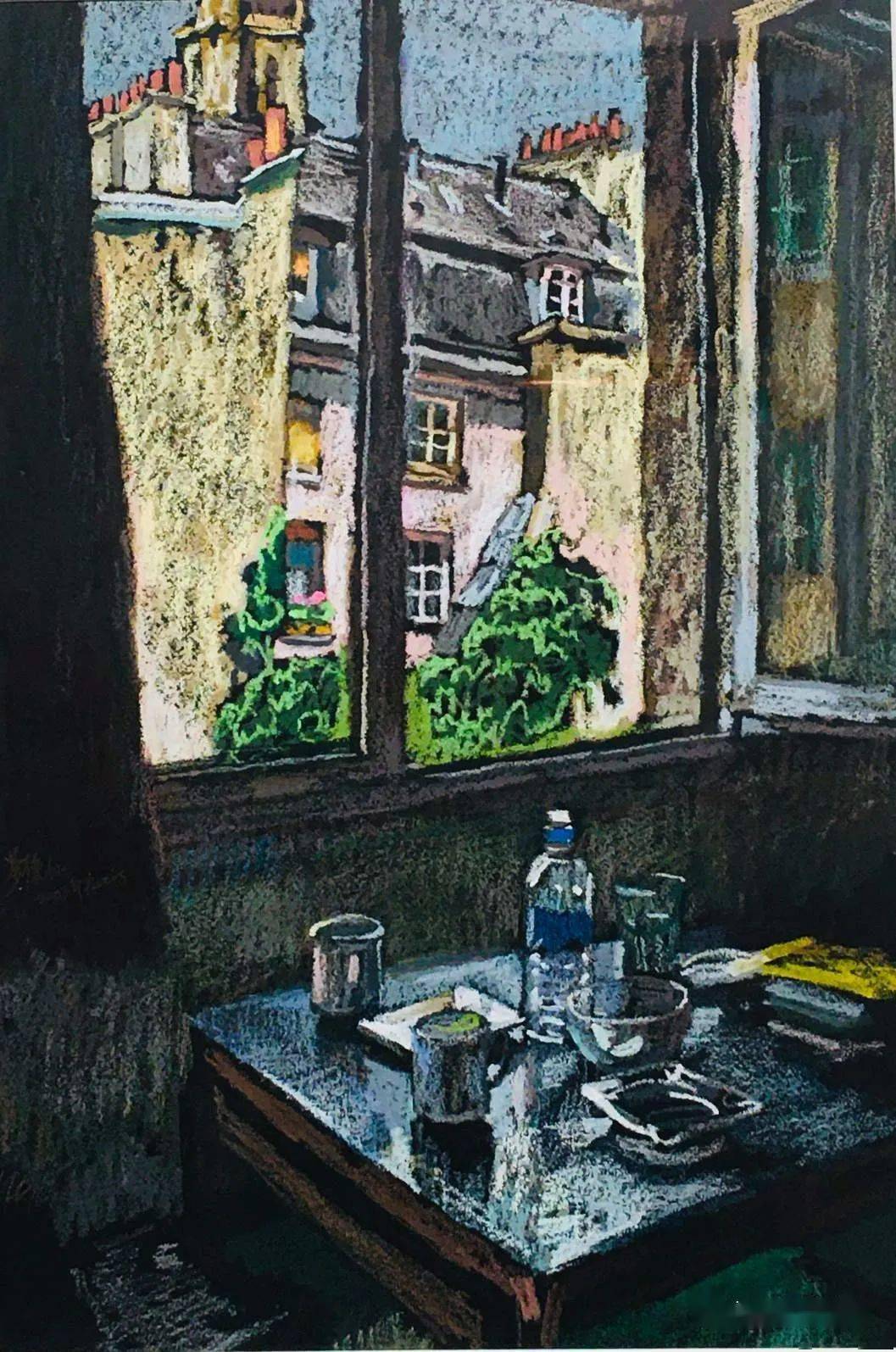 刘秉江的油画棒作品欣赏