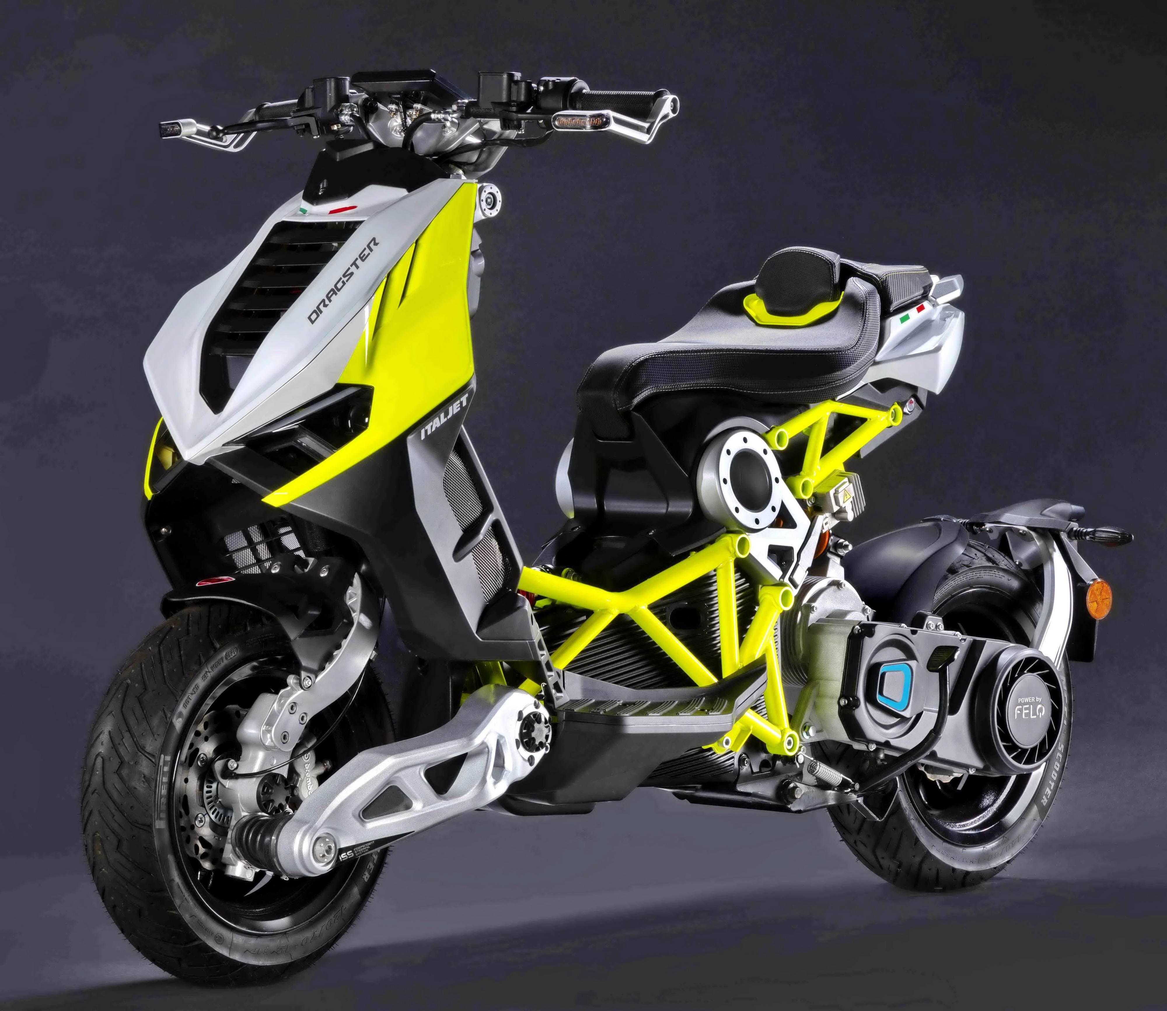 felo的动力单元italjet发布dragstere01电动踏板