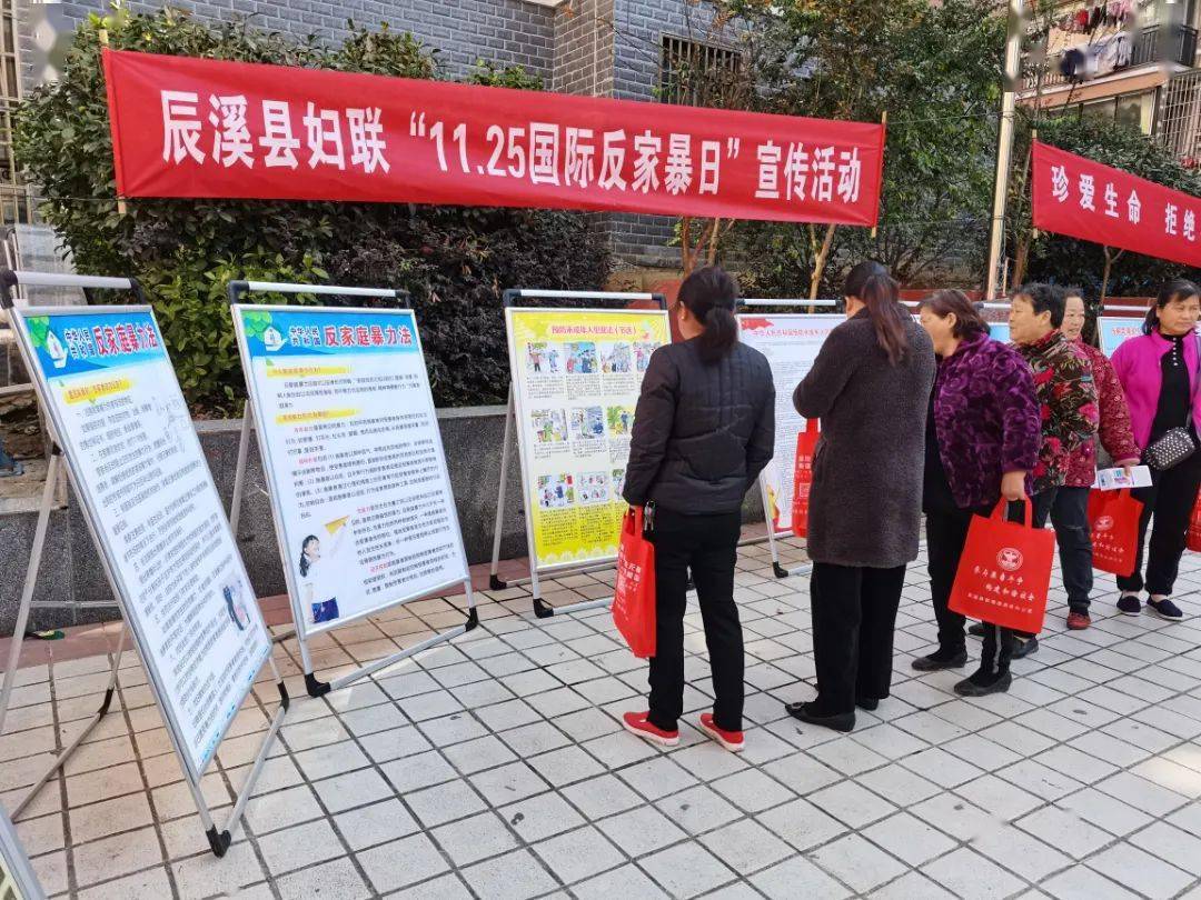 请对家暴说"不"!辰溪县妇联开展反家暴宣传活动
