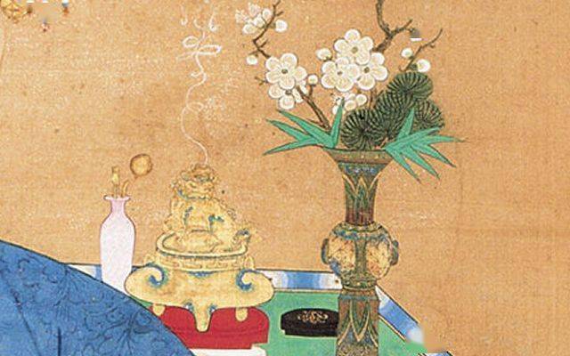 宋人注重宴饮环境,焚香娱客是宋代宴会的"标配",杨万里有诗《正月五日