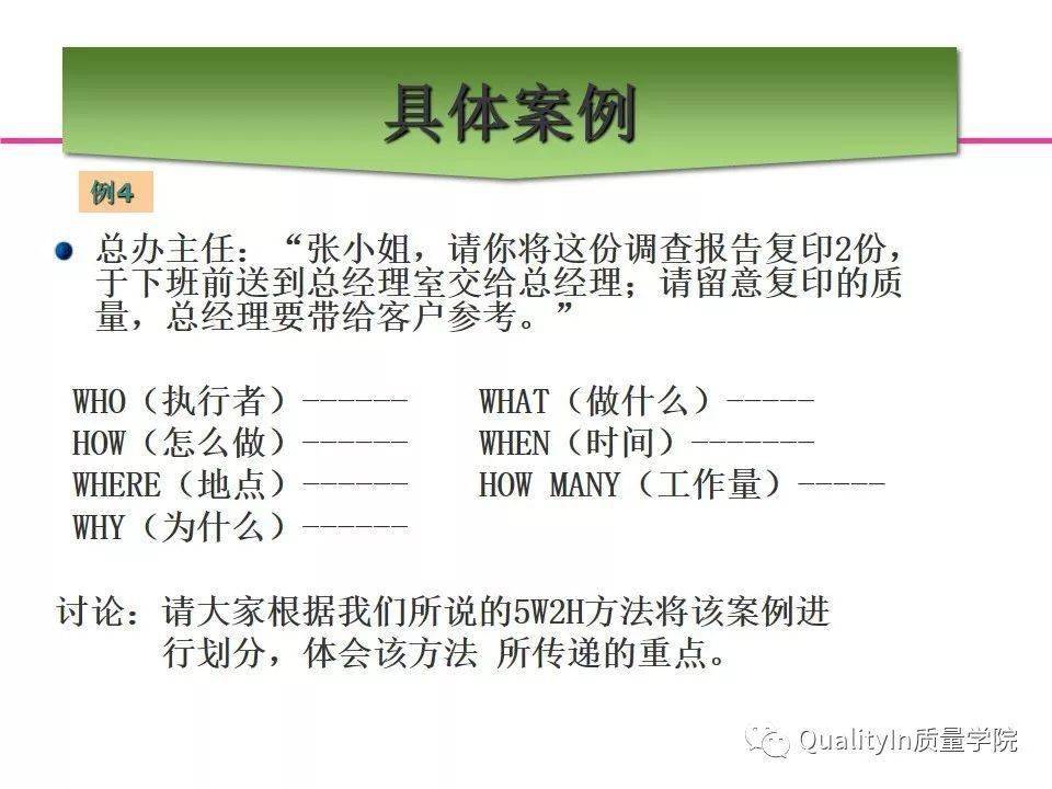 5w2h七问分析法 如何清楚地描述一件事情 教材 全套 管理 5w2h七问分析法 如何清楚地描述一件事情 教材 全套 管理