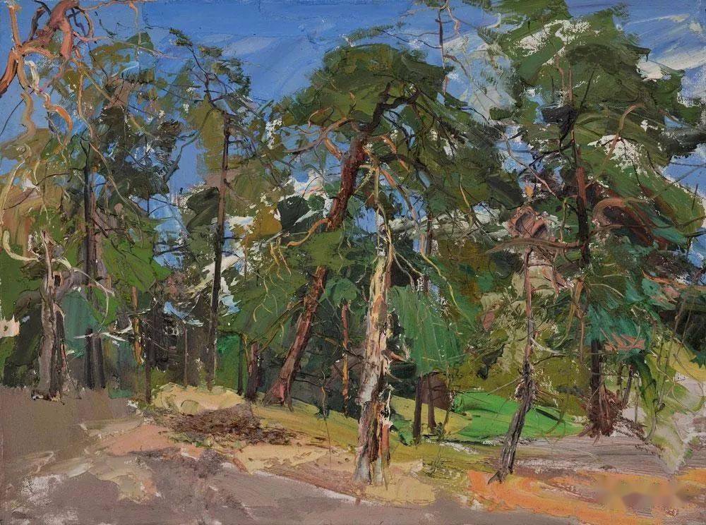 张延昭 帽儿山风景作品