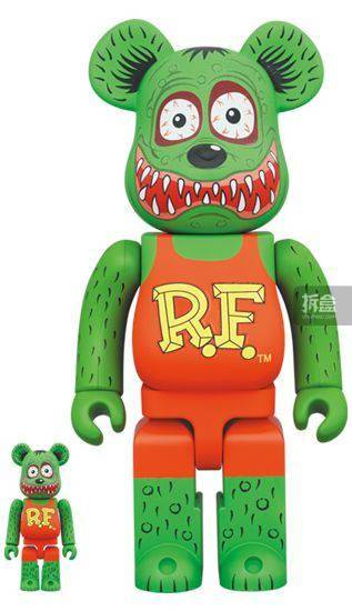 原文BE@RBRICK RAT FINK 潮玩积木熊BEARBRICK