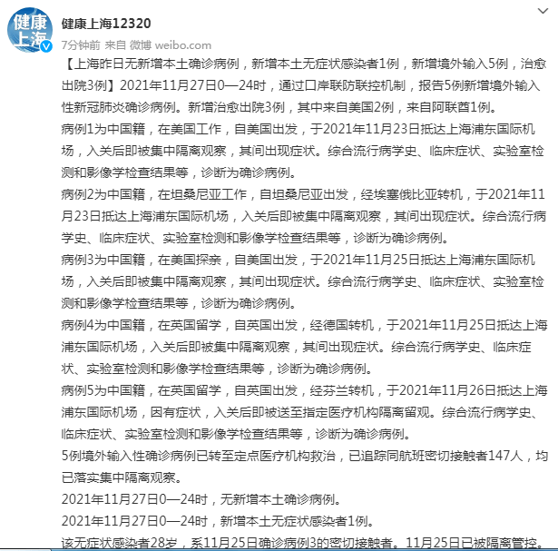 入关|刚刚通报！上海新增1例本土无症状，密切接触者达30人