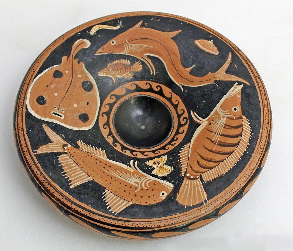 古希腊陶罐彩色纹样图片
