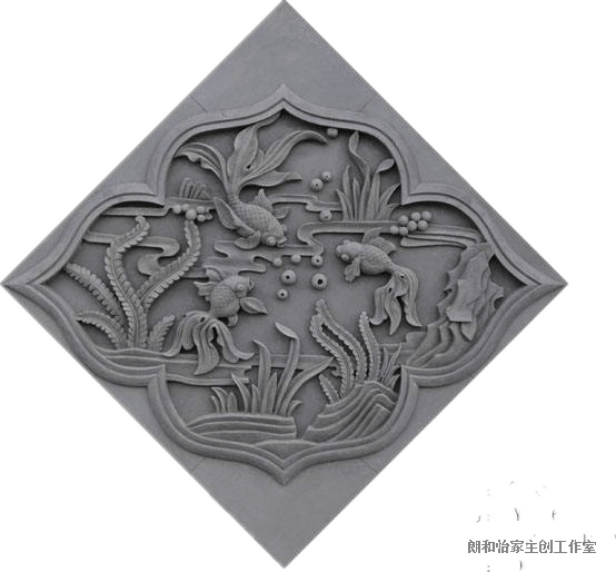 四合院设计装修中,砖雕影壁图案有什么含义?_部分_装饰_雕刻