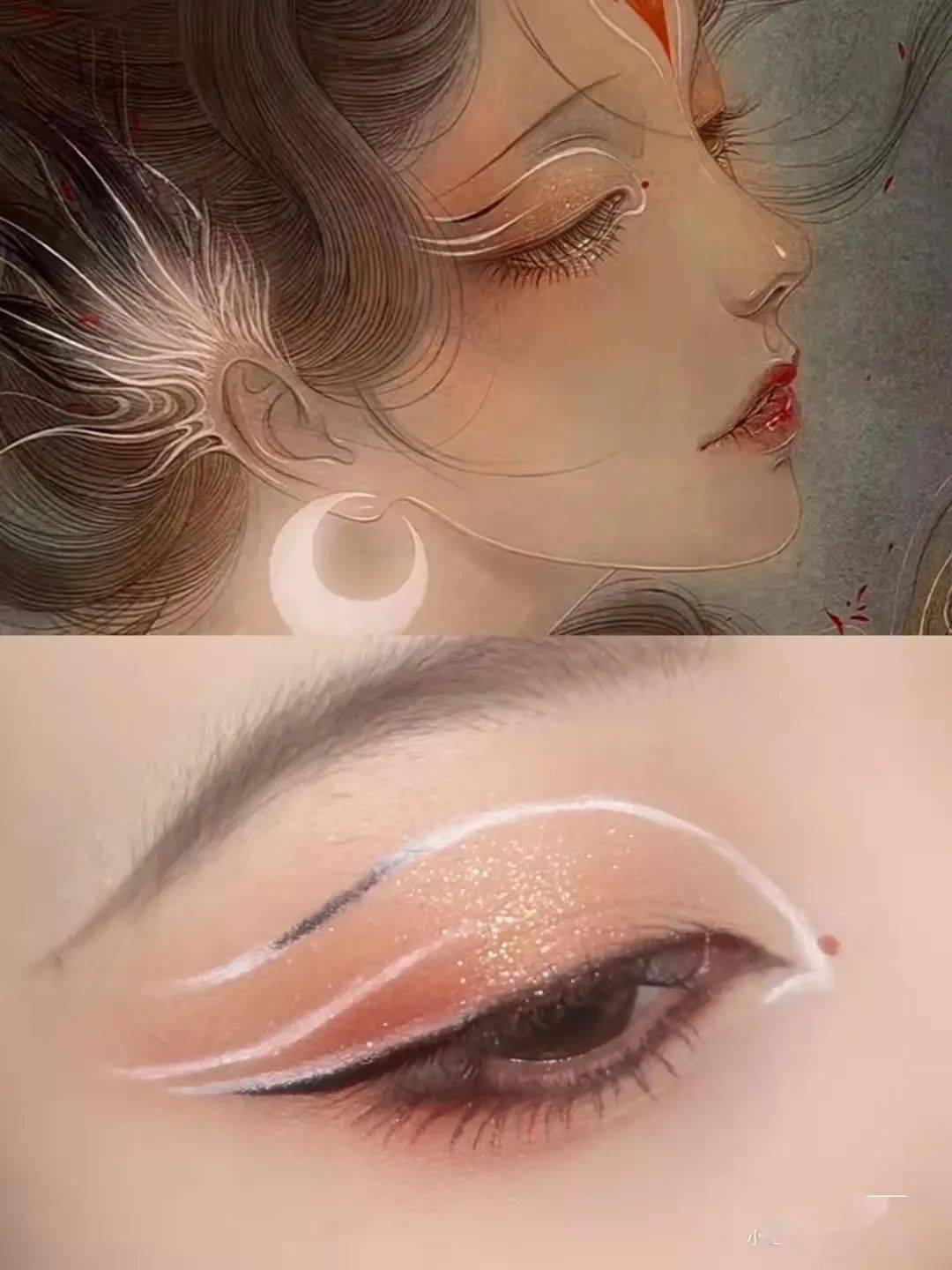 古风插画仿妆集美们可以尝试一下的真仙气飘飘