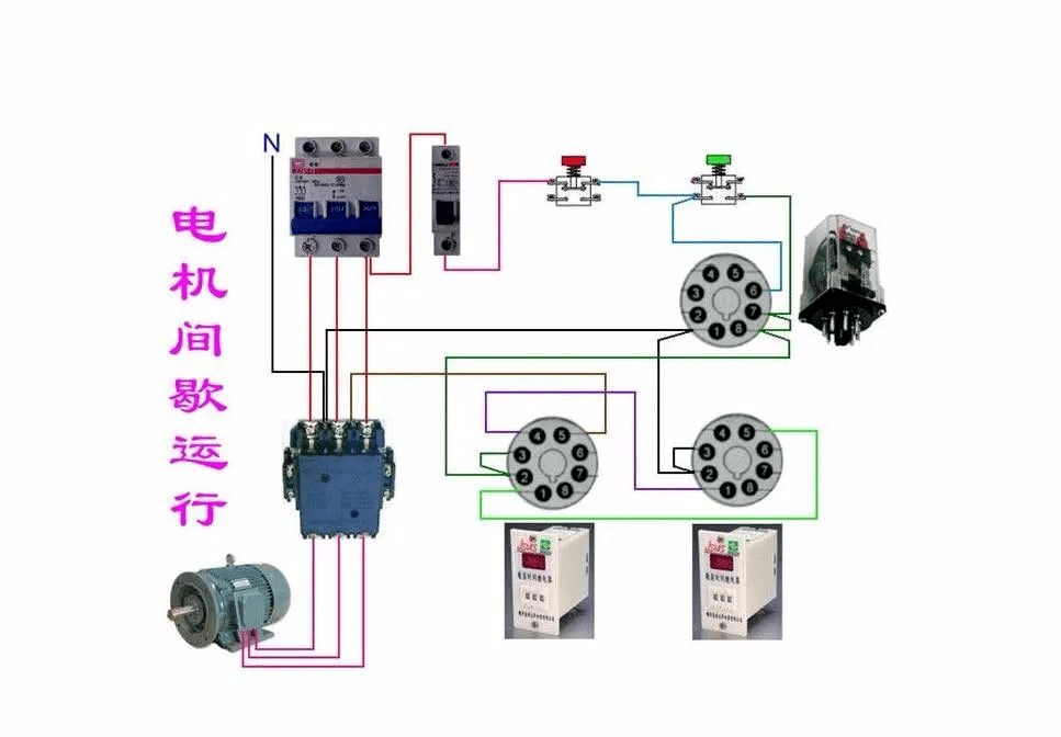 56張電工實物接線圖(含日光燈類,斷路器控制迴路,電動機,熱電偶,電能