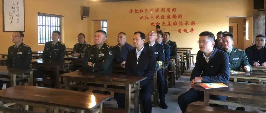 自治区党委常委、广西军区司令员何仁学到福利镇调研临阳联队旧址重建工作_红色_赖黎勇_古座塘