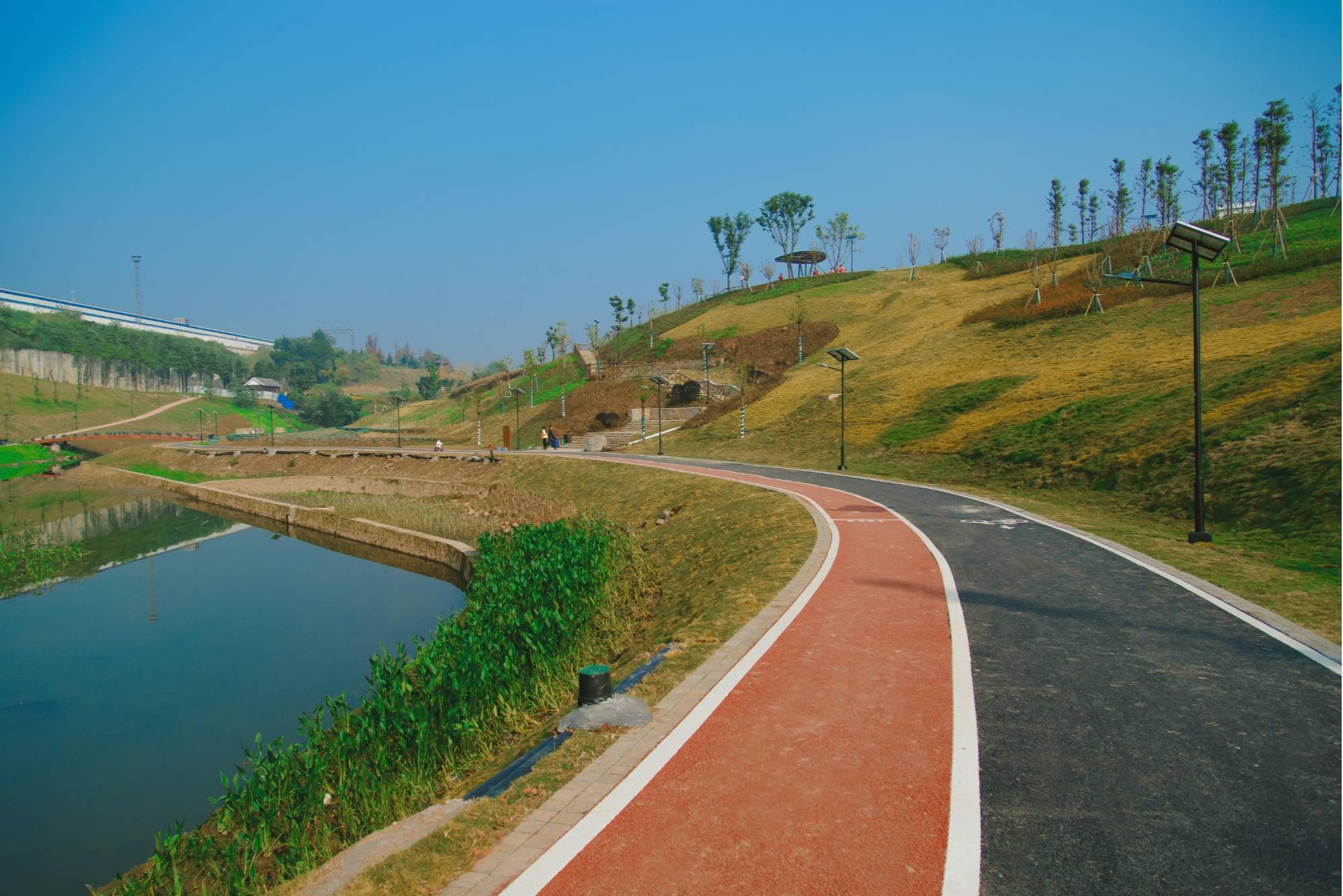 重庆大渡口跳磴河再现"清水绿岸"