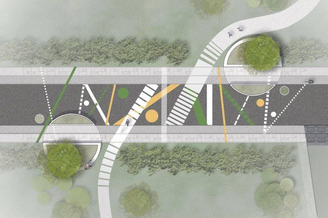 安全连接学校道路,你看这设计可否?