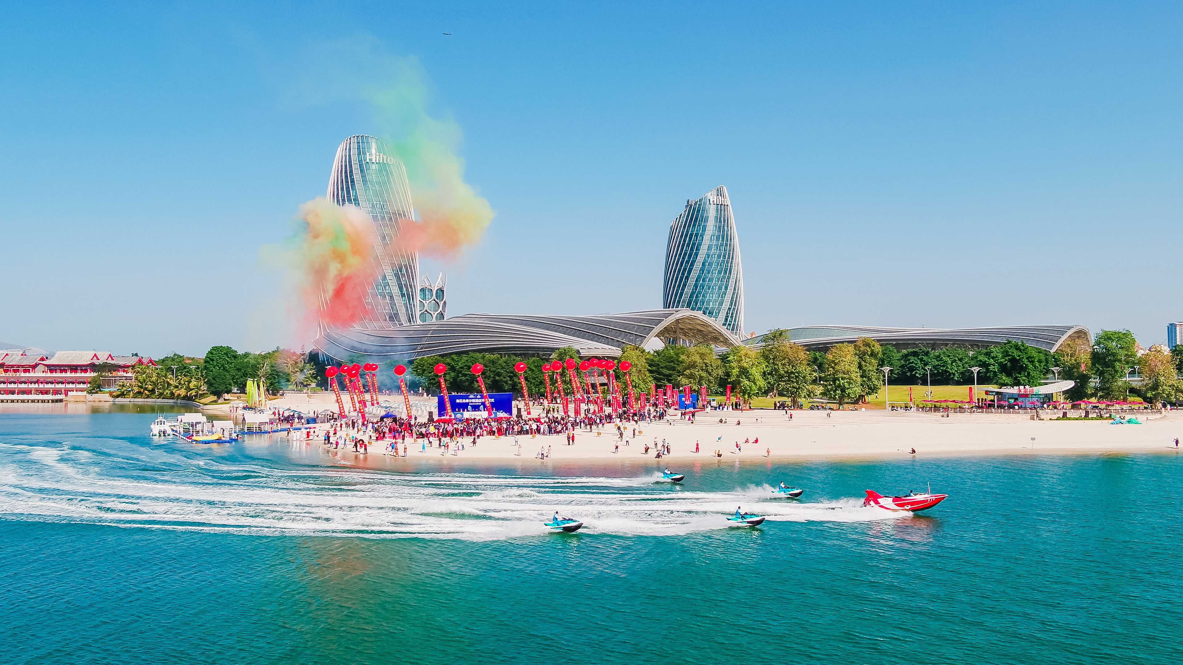 海花岛希尔顿酒店盛大开业_世界_海南_度假