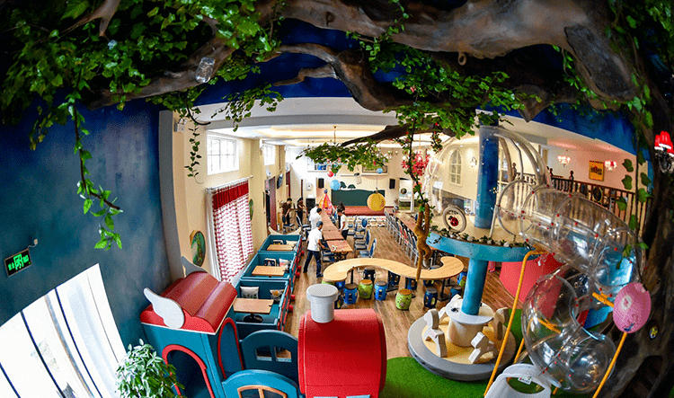 宋庄98元抢2大1小7788亲子餐厅家庭票三小时游玩门票互动音乐剧小吃