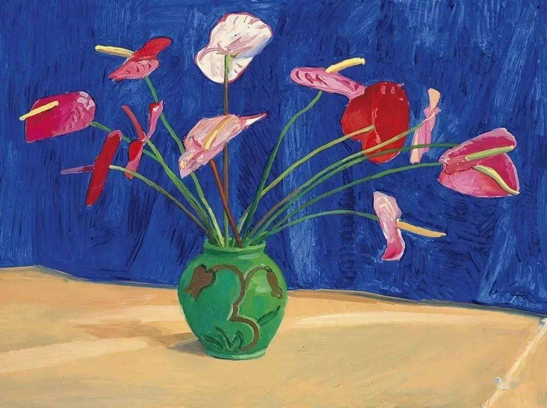 写生啦大卫霍克尼花卉