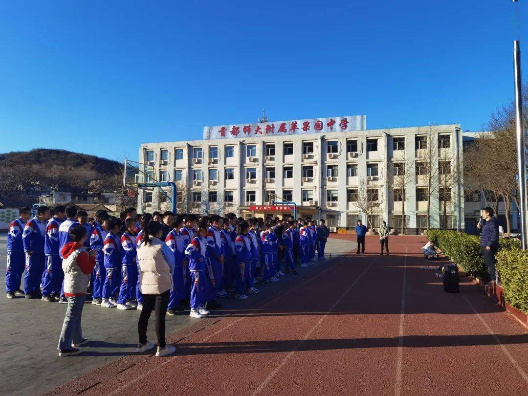 炫彩青春有你同行首都师范大学附属苹果园中学高三年级心理团体拓展