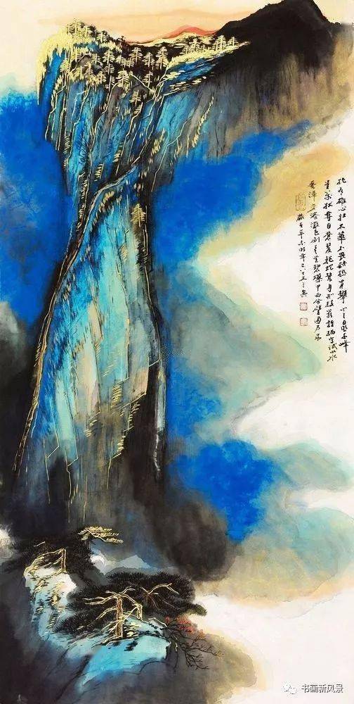 写出来的金碧山水太美啦