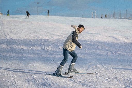 西夏风情园滑雪场开业宠粉快来雪场开板吧